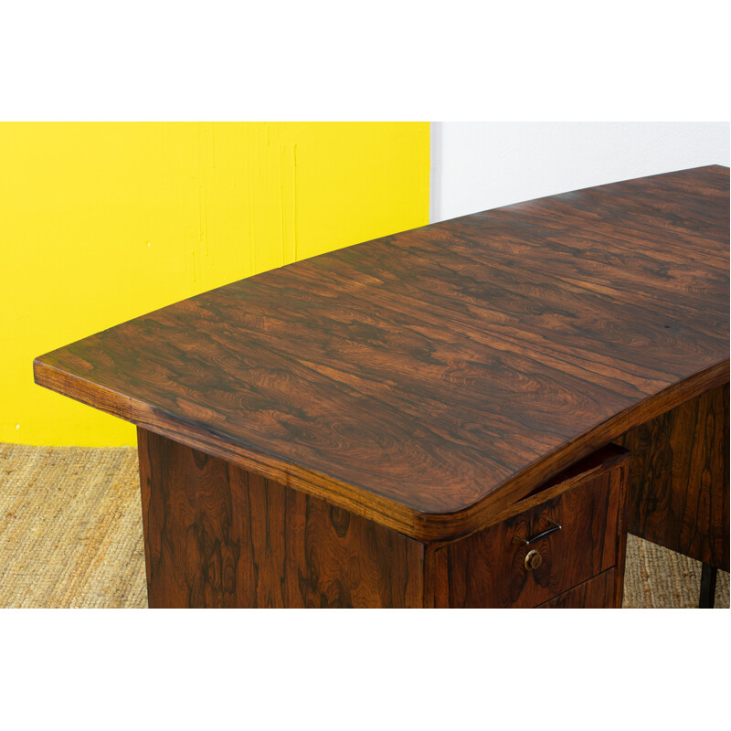 Scandinavian vintage desk in rosewood