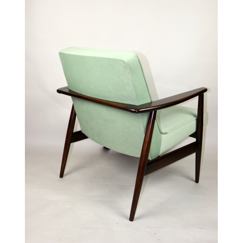 Fauteuil vintage vert clair Gfm63 par J.Kedziorek, 1970