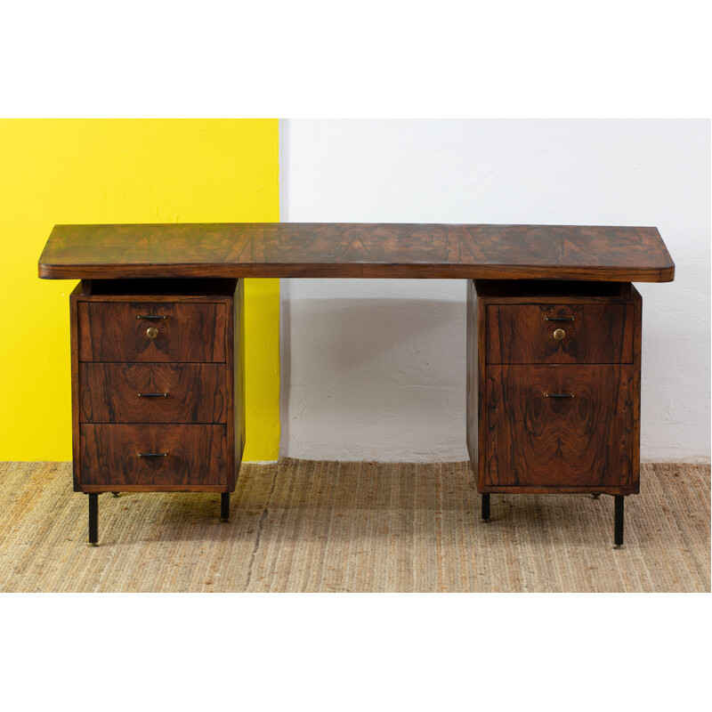 Scandinavian vintage desk in rosewood