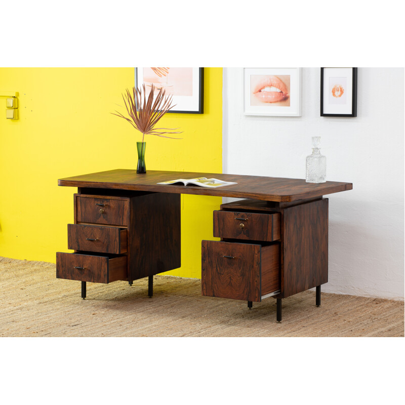 Scandinavian vintage desk in rosewood
