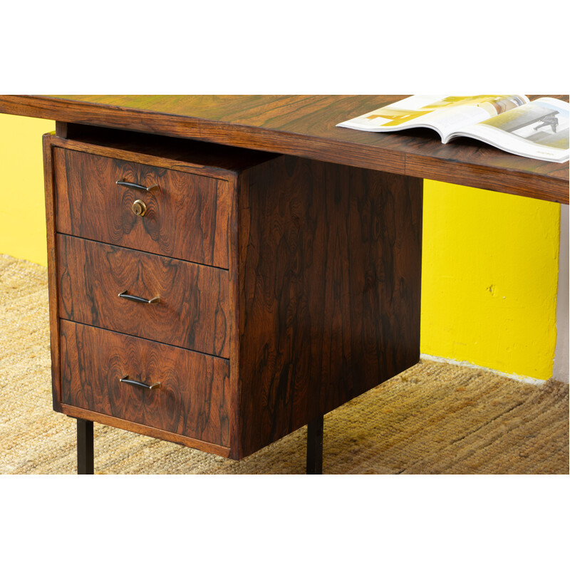 Scandinavian vintage desk in rosewood