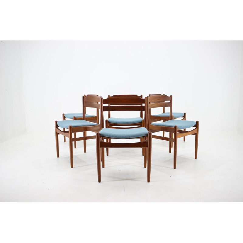 Set van 6 vintage Deense teakhouten stoelen van Sorø Stolefabrik, 1960
