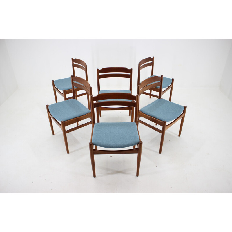 Set of 6 vintage Danish teak dining chairs from Sorø Stolefabrik, 1960s