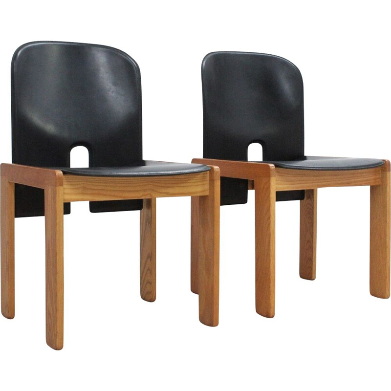 Set of 2 model 121 chairs Afra e Tobia Scarpa design for Cassina, 1960s