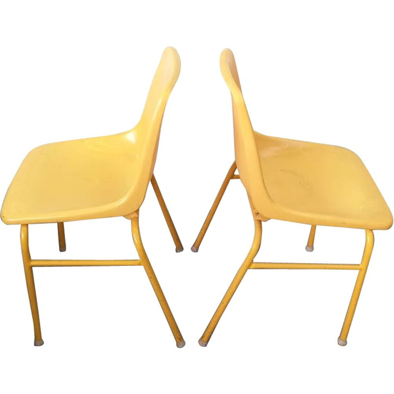 Pair of vintage Orly chairs, Pollak design, 1975