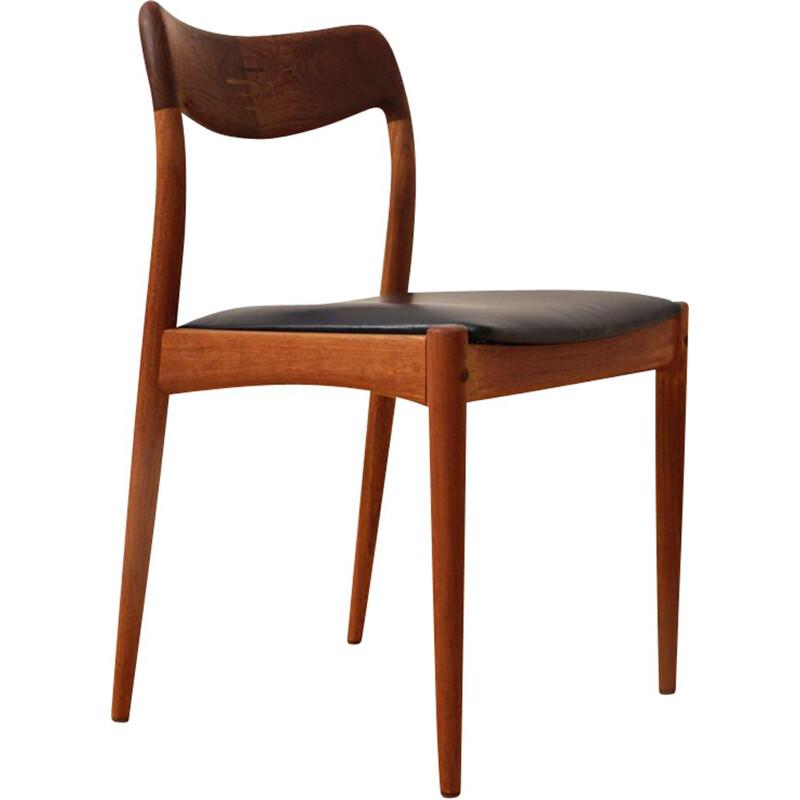 Cadeiras de teca dinamarquesa Vintage de Johannes Andersen para Uldum Möbelfabrik