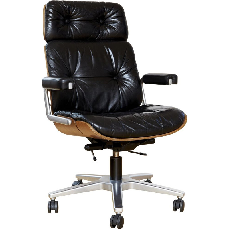 Vintage swivel office chair by Prof. Karl Dittert for Stoll Giroflex