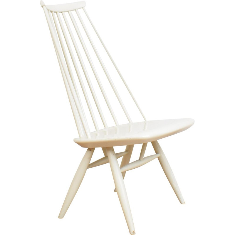 Mid-century wooden Mademoiselle lounge chair by I. Tapiovaara, Finland 1960s