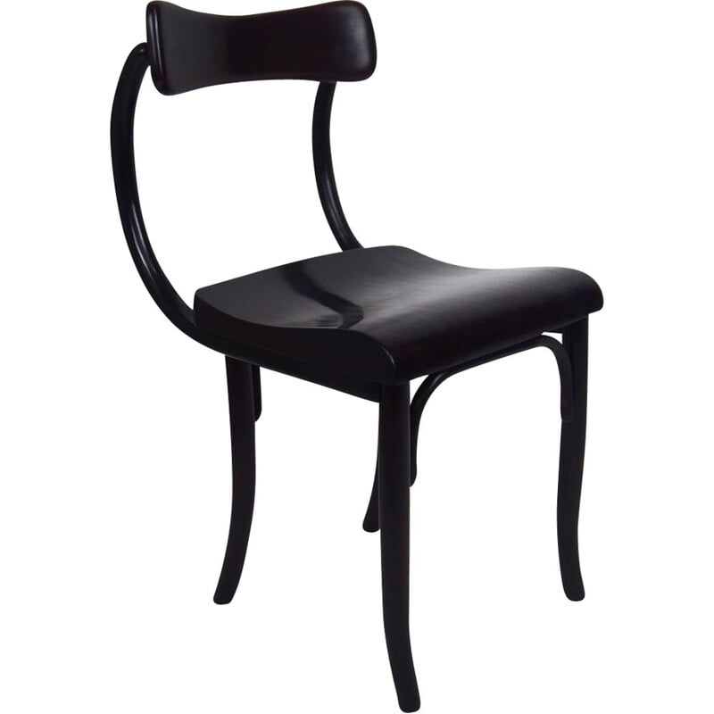 Cadeira de escritório em madeira de faia dobrada Vintage por Thonet, 1930