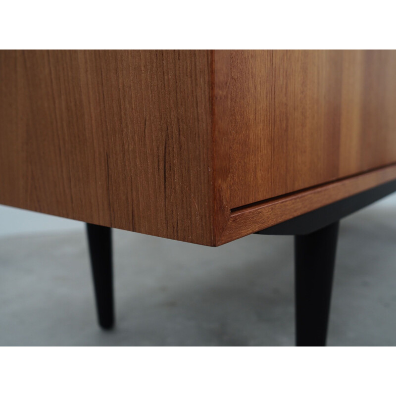 Teak vintage highboard, Denmark 1970s