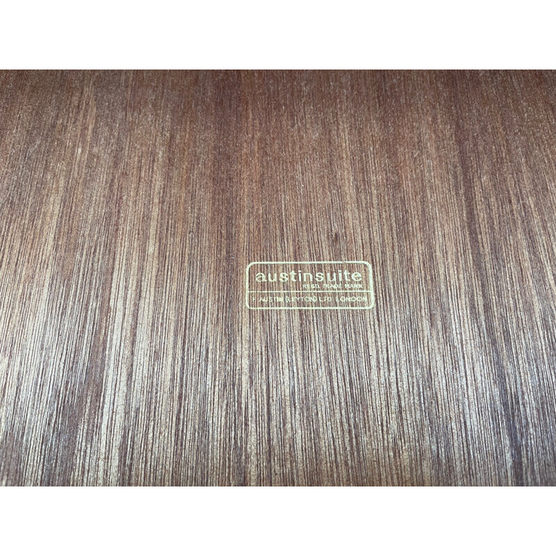 Vintage curved teak sideboard, 1960s