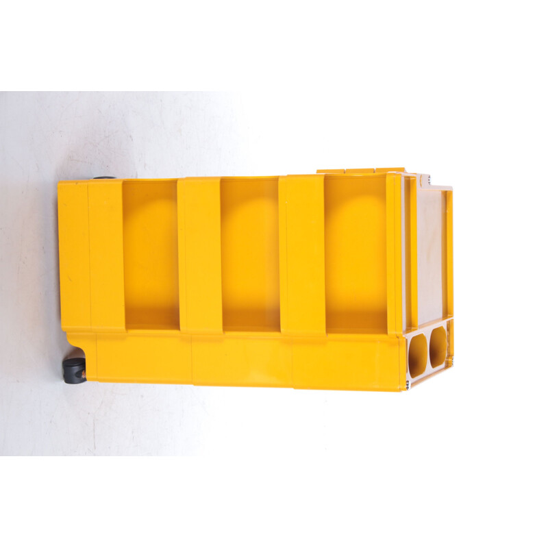 Space Age yellow "Boby" storage trolley by Joe Colombo, 1970s