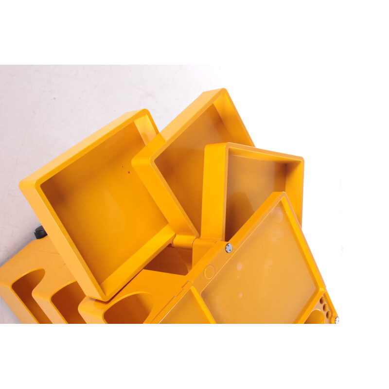 Space Age yellow "Boby" storage trolley by Joe Colombo, 1970s