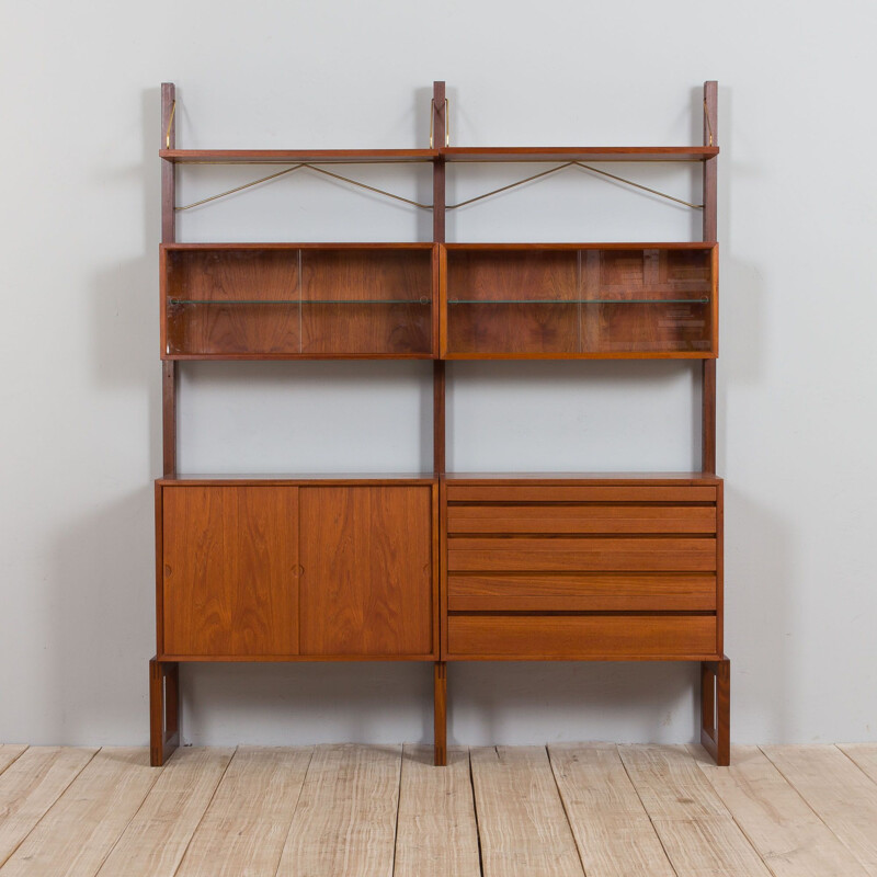 Mid century wall unit by Poul Cadovius for Cado, Denmark 1960s