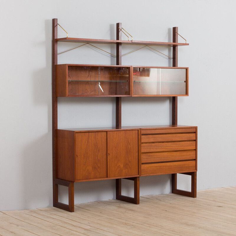 Mid century wall unit by Poul Cadovius for Cado, Denmark 1960s