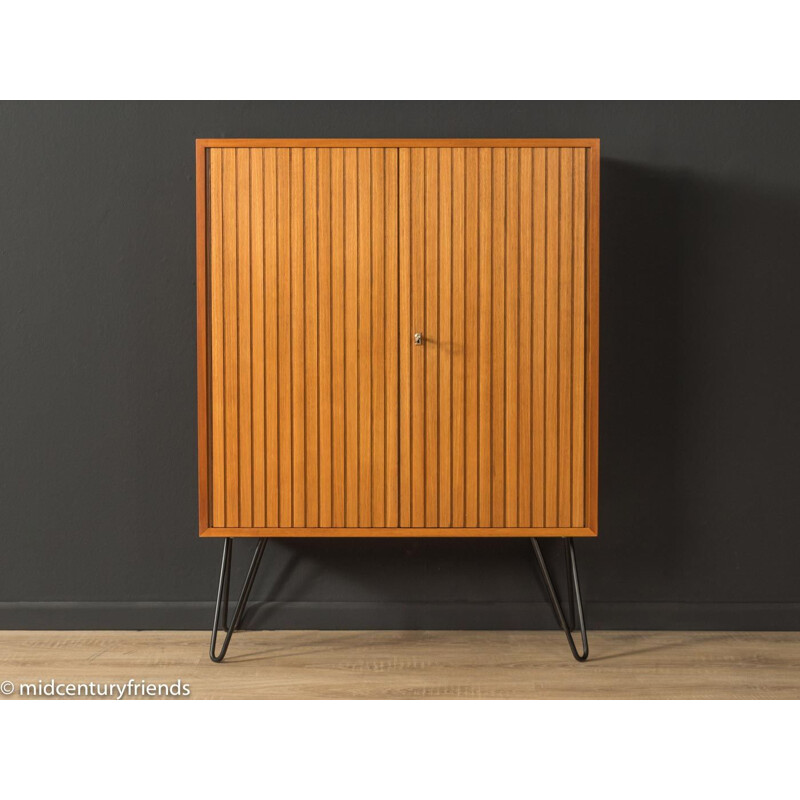 Vintage walnut cabinet with two doors, Germany 1960s