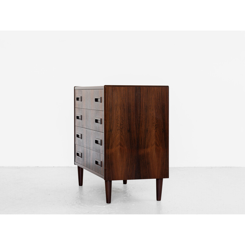 Mid century Danish chest of 4 drawers in rosewood by Westergaard, 1960s