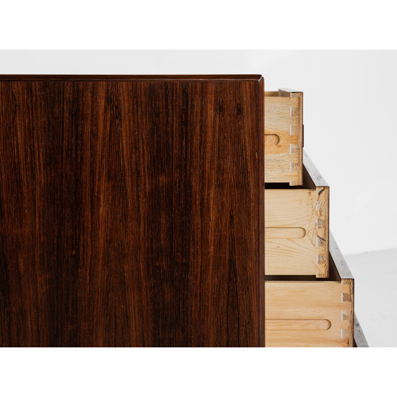 Mid century Danish chest of 4 drawers in rosewood by Westergaard, 1960s