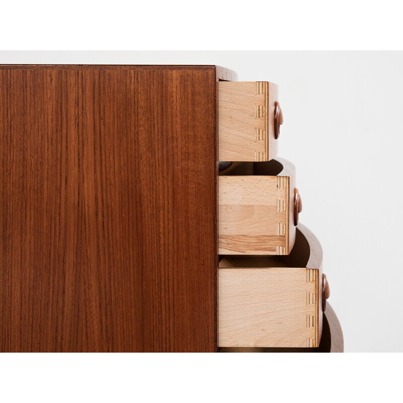 Mid century Danish chest of drawers in teak by Kai Kristiansen, Denmark 1960s