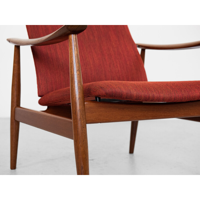 Mid century pair of armchairs model 138 by Finn Juhl for France & Søn, Denmark 1960s