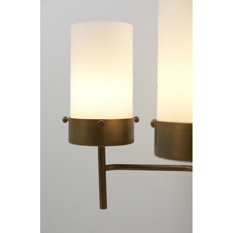 Pair of vintage brass wall lamps by Hans Agne Jakobsson, 1960