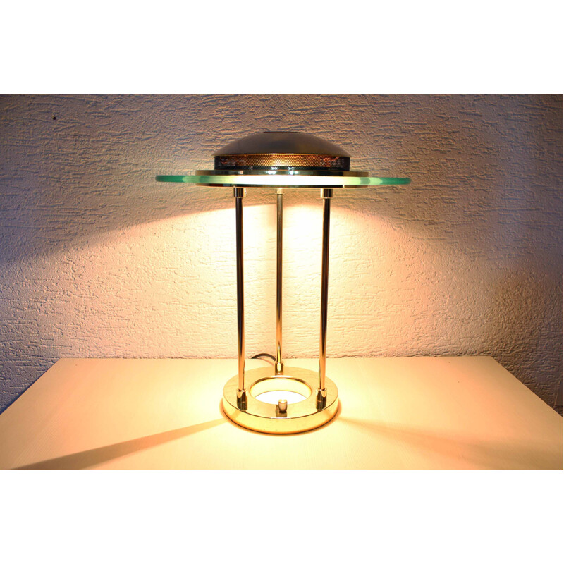 Lampe de bureau vintage "Saturne" par Robert Sonneman pour George Kovacs, 1980