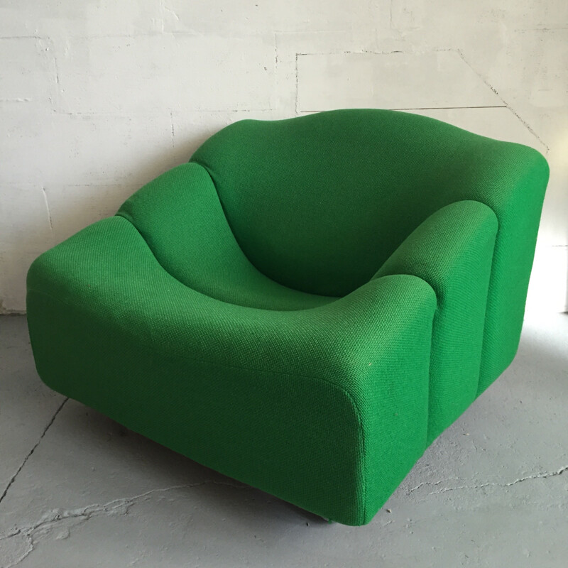 Artifort green "ABCD" armchair, Pierre PAULIN - 1960s