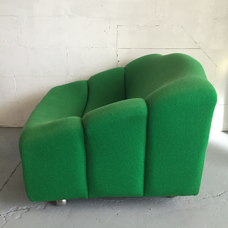 Artifort green "ABCD" armchair, Pierre PAULIN - 1960s