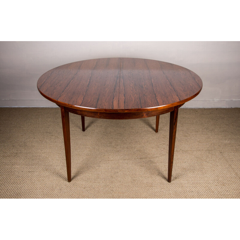 Scandinavian vintage Rio rosewood extendable table, 1960