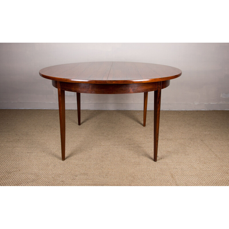 Scandinavian vintage Rio rosewood extendable table, 1960