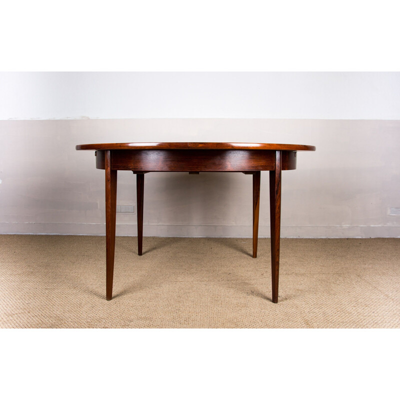 Scandinavian vintage Rio rosewood extendable table, 1960