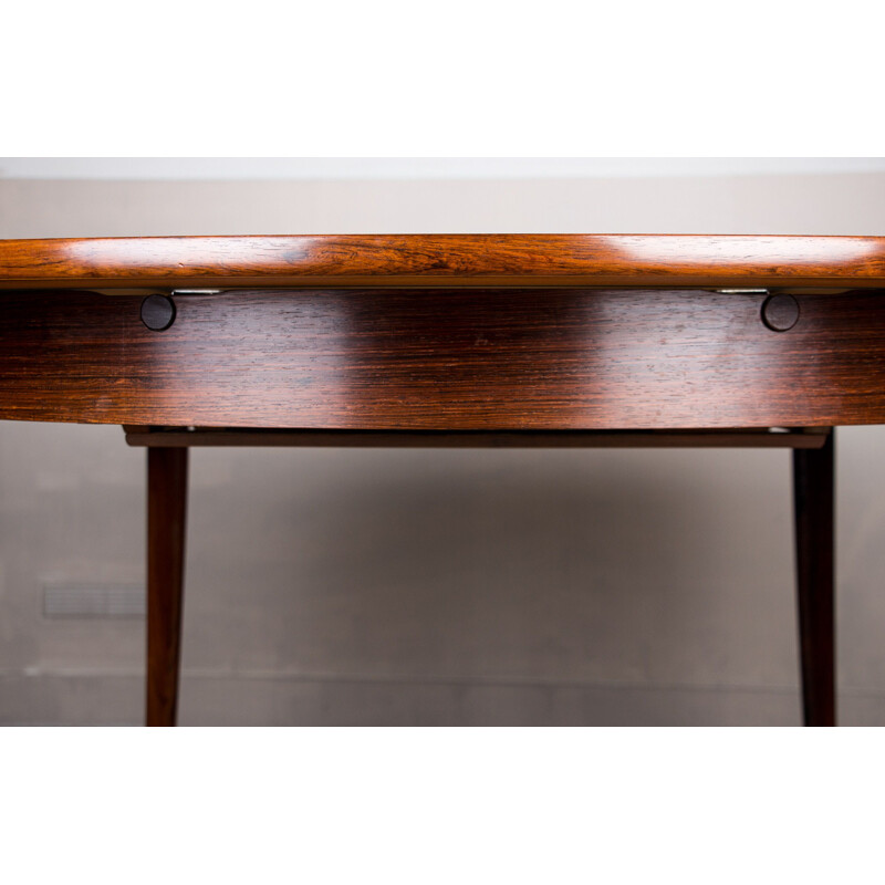 Scandinavian vintage Rio rosewood extendable table, 1960