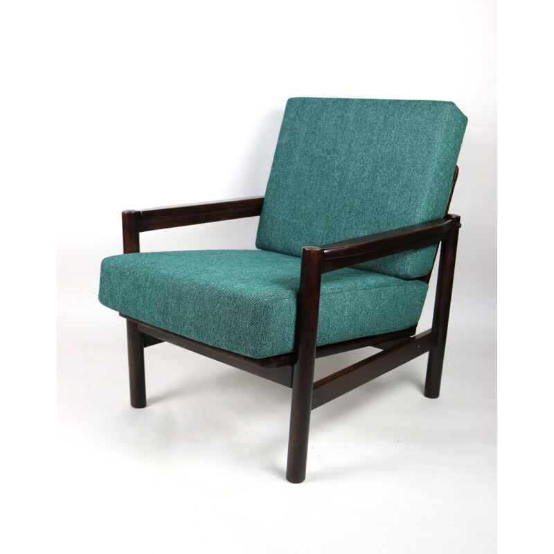 Vintage green Marine armchair, 1970s