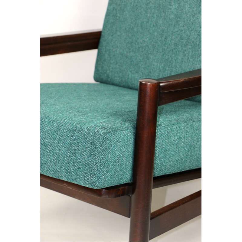 Fauteuil Marine vert vintage, 1970