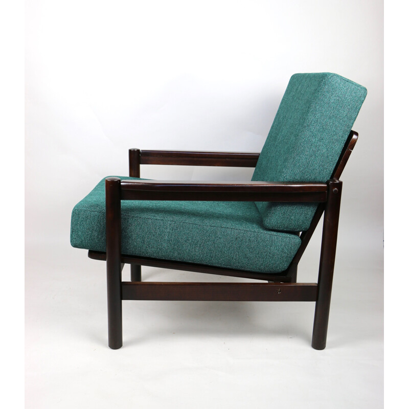 Fauteuil Marine vert vintage, 1970