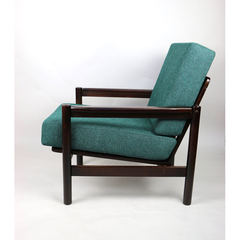 Vintage green Marine armchair, 1970s