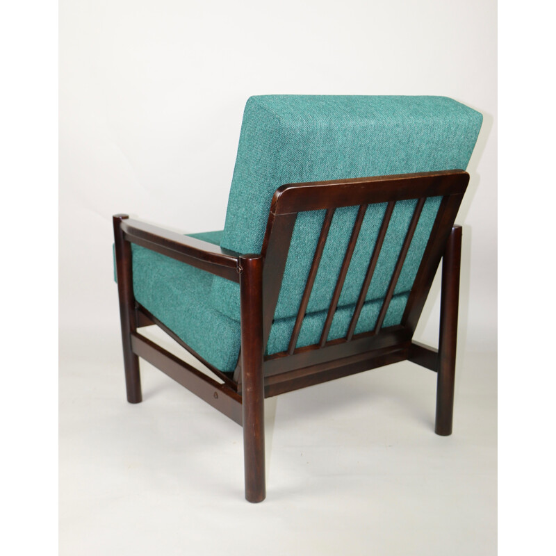 Vintage green Marine armchair, 1970s