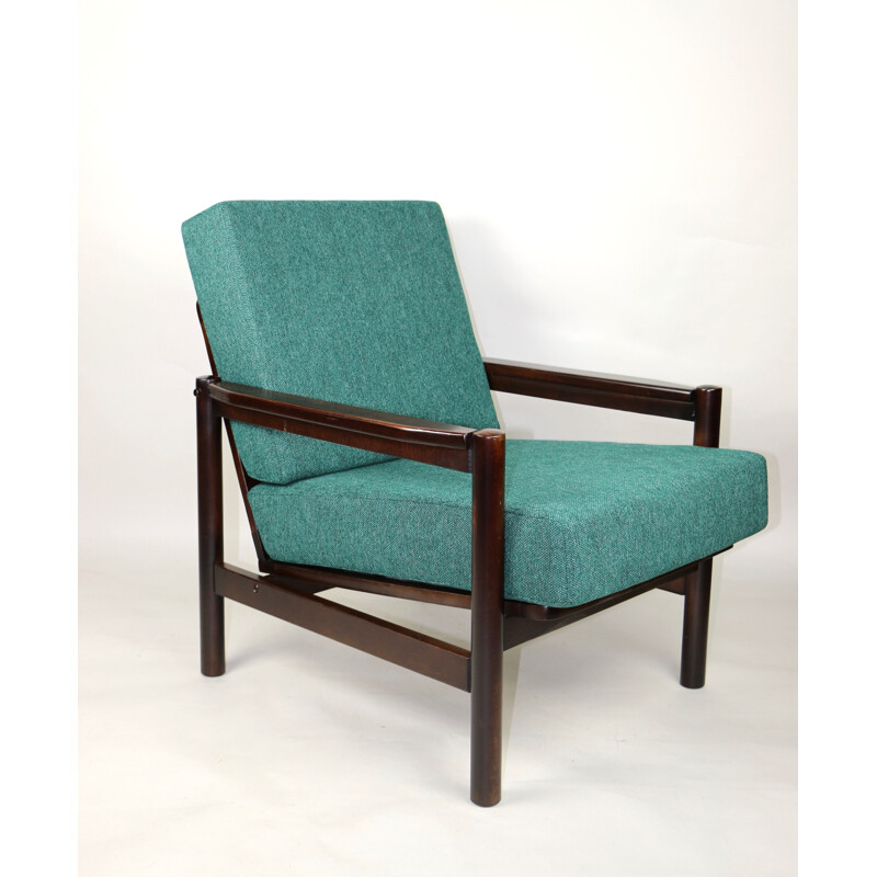 Vintage green Marine armchair, 1970s