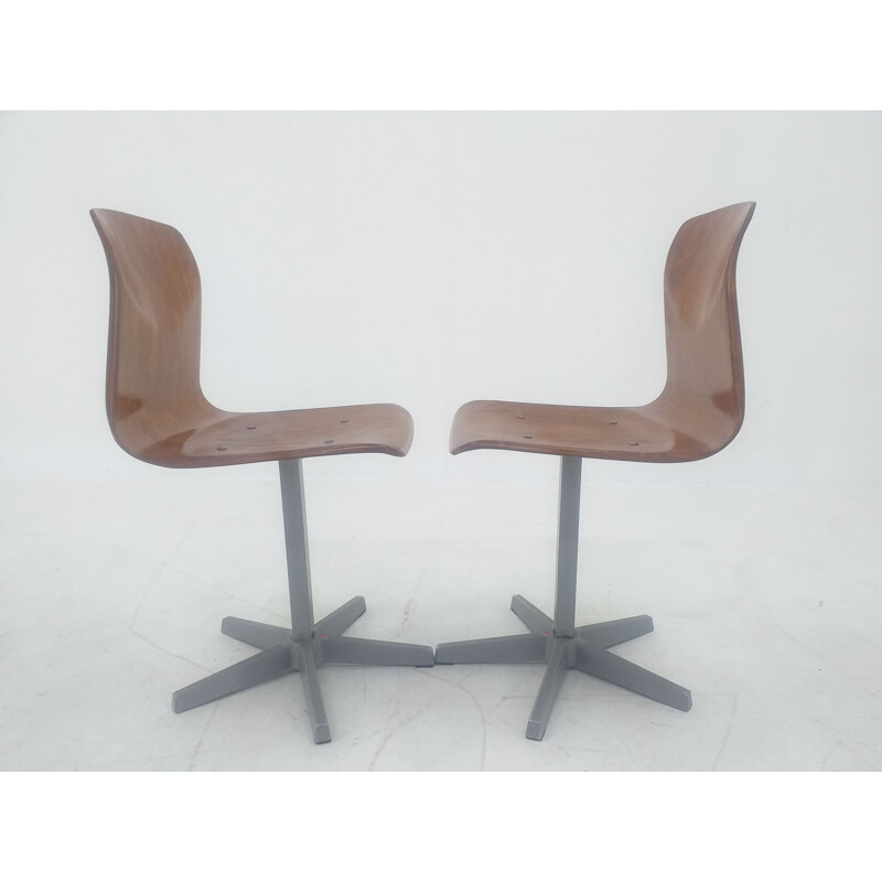 Pair of mid century child's chairs Pagholz, Germany 1970s