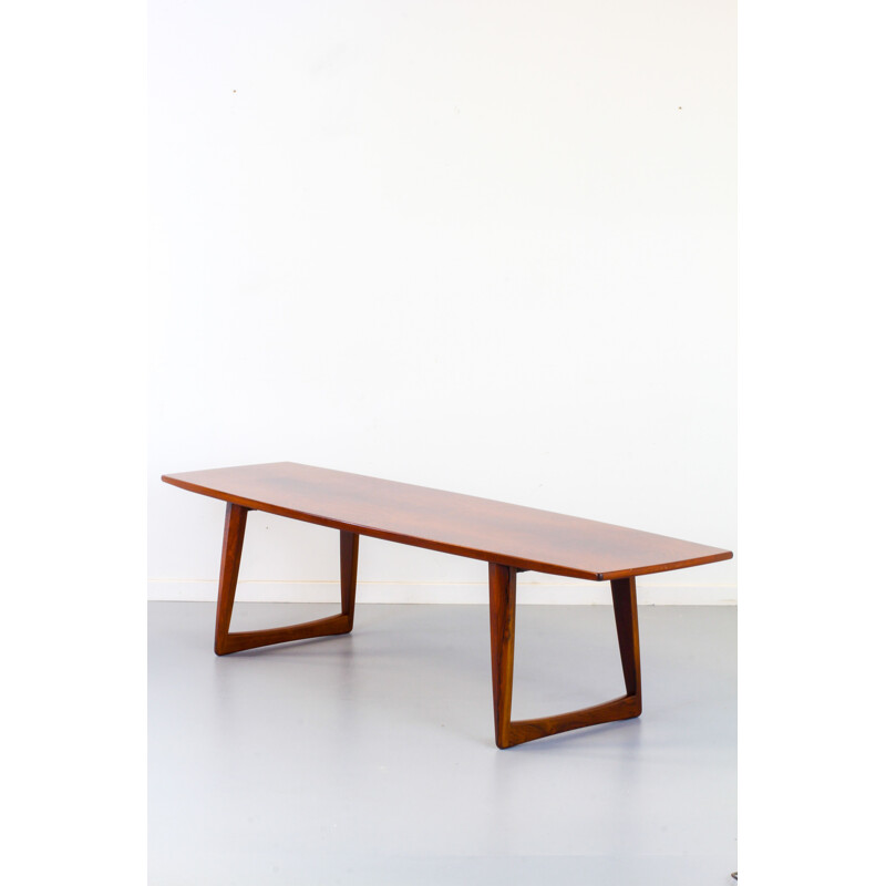 Vintage coffee table in solid rosewood
