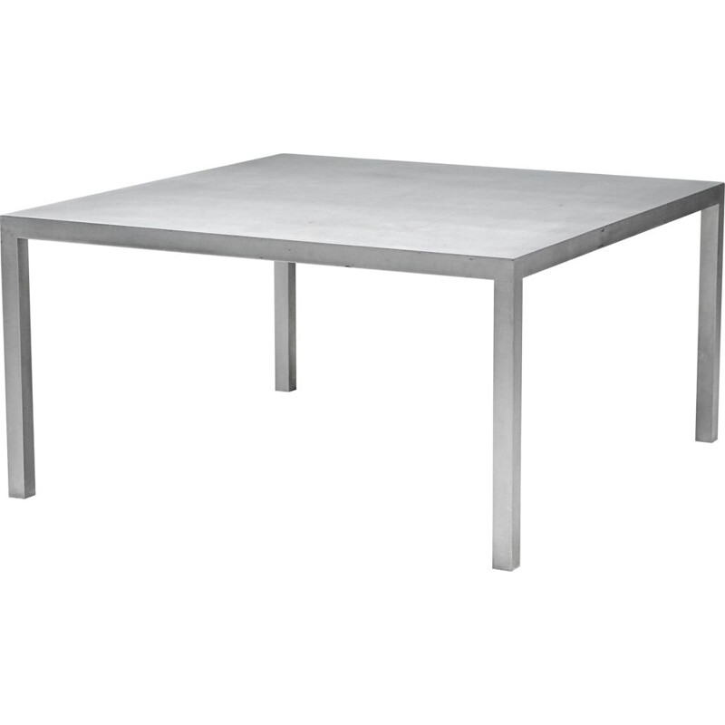 Vintage T88a aluminum dining table by Maarten Van Severen, 1980s