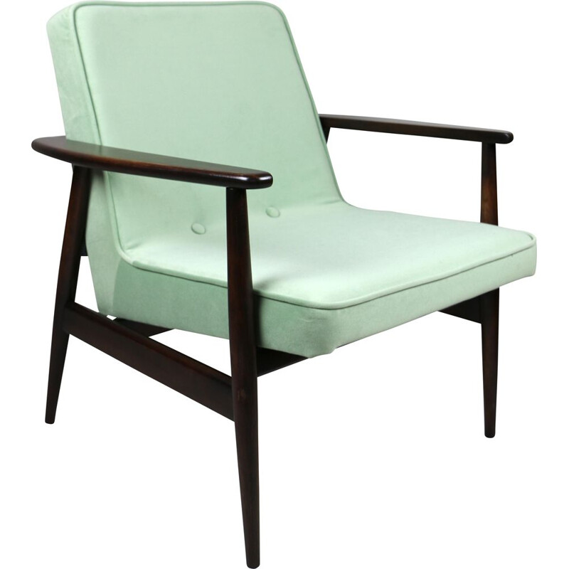 Fauteuil vintage vert clair Gfm63 par J.Kedziorek, 1970