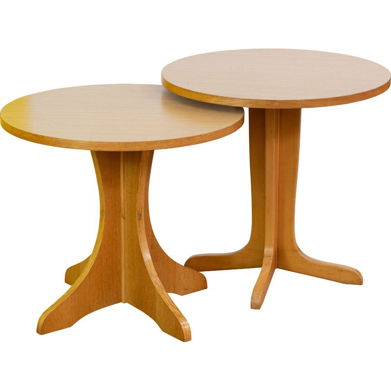 Tables gigogne vintage scandinave en teck
