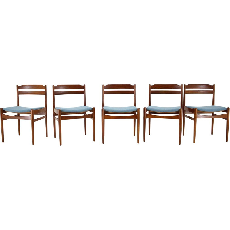 Ensemble de 6 chaises danoises vintage en teck de Sorø Stolefabrik, 1960