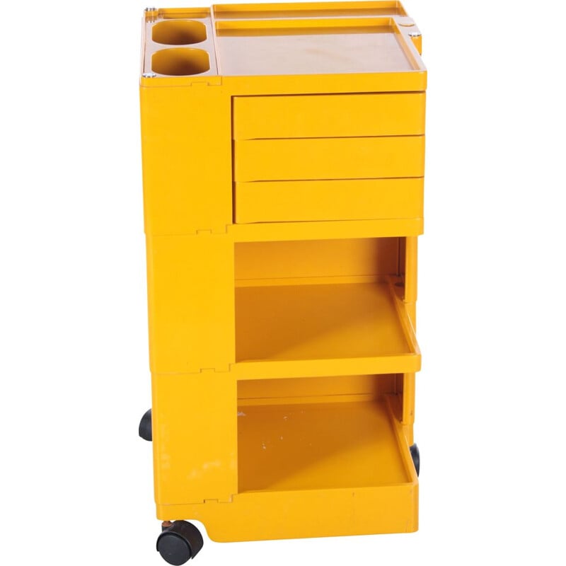 Space Age yellow "Boby" storage trolley by Joe Colombo, 1970s
