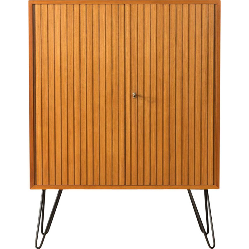 Vintage walnut cabinet with two doors, Germany 1960s