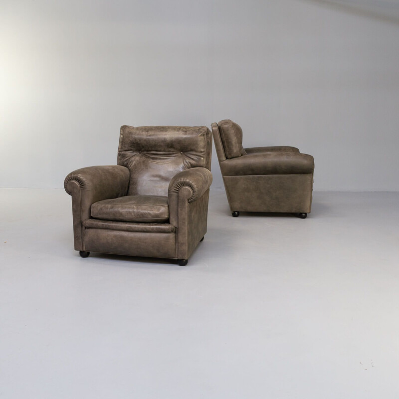 Pair of vintage"edoardo" armchairs