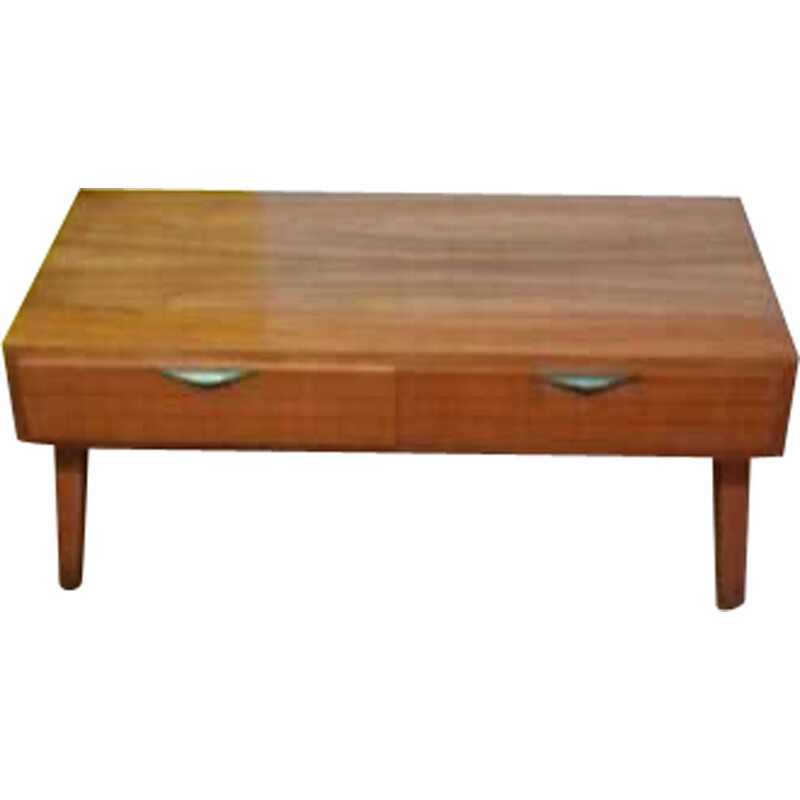 Scandinavian vintage wood coffee table, 1960