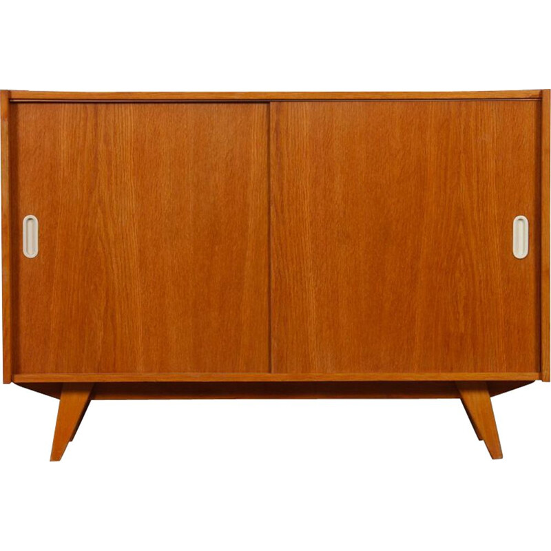 Vintage oakwood chest of drawers model U-452 by Jiri Jiroutek for Interier Praha, 1960