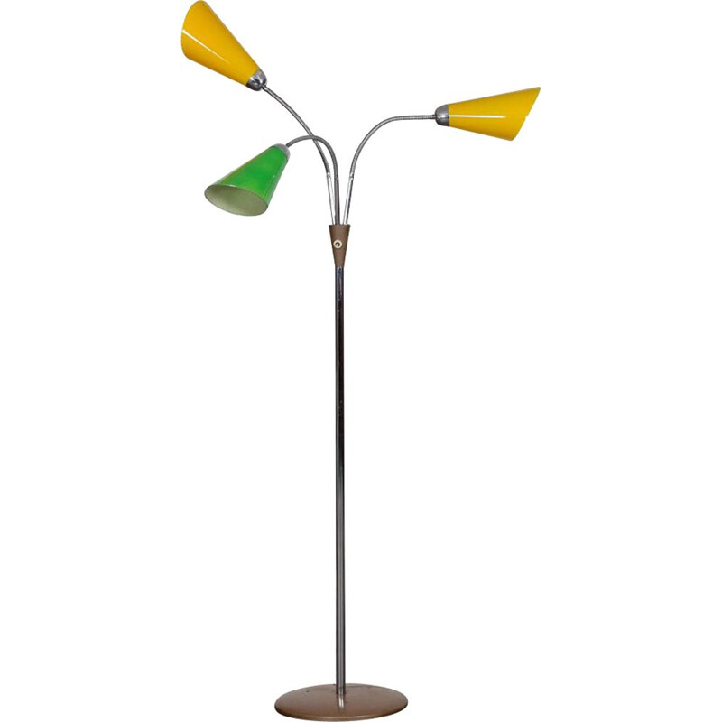 Vintage metal floor lamp by Lidokov, 1960